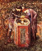 Edward Burne-Jones The Baleful Head oil painting artist